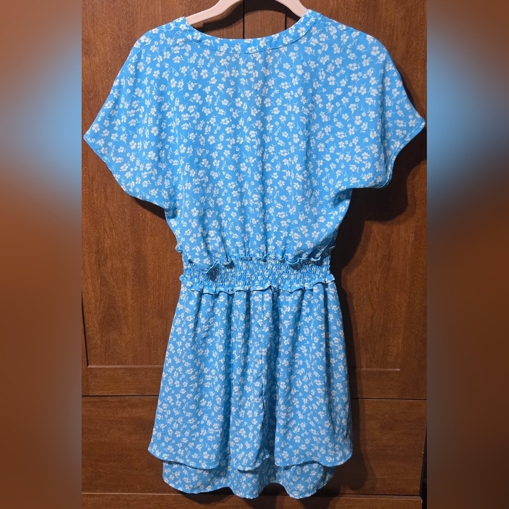 Sienna Sky Blue and White Floral Dress - Picture 2 of 4
